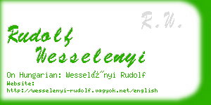 rudolf wesselenyi business card